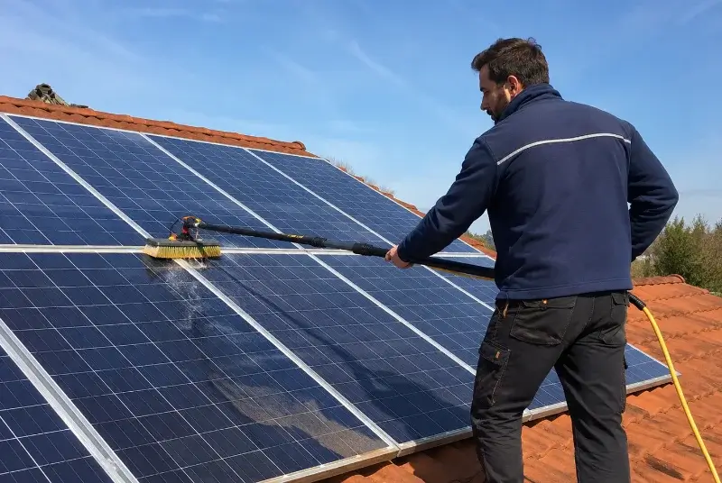 Nettoyage et entretien de panneaux solaires à Sainte-Croix-de-Quintillargues